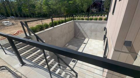 Retaining wall and steps project 17