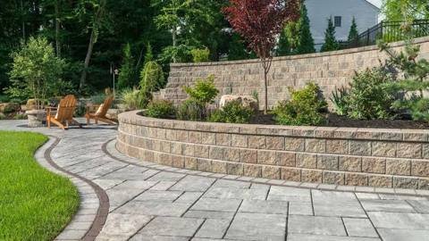 Retaining wall and steps project 1
