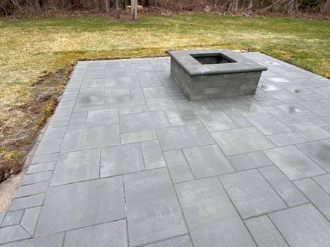 Outdoor kitchen and fire feature project 4