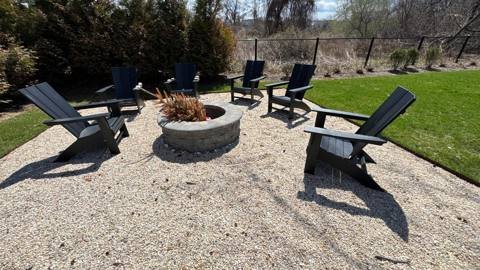 Outdoor kitchen and fire feature project 9