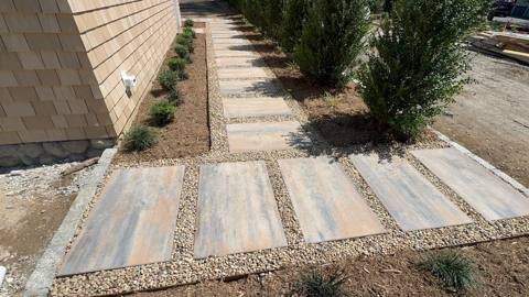 Paver driveway and walkway project 6