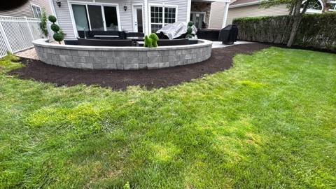 Retaining wall and steps project 3