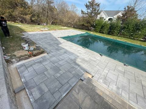 Pool patio and deck project 8