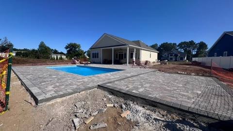 Pool patio and deck project 12