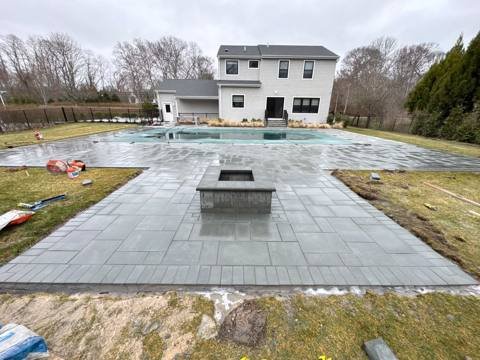 Pool patio and deck project 13