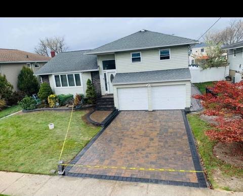 Paver driveway and walkway project 1