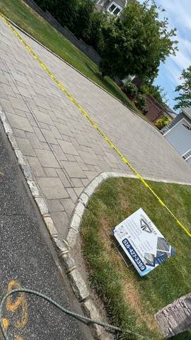 Pressure washing result 3