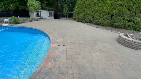 Pressure washing result 5